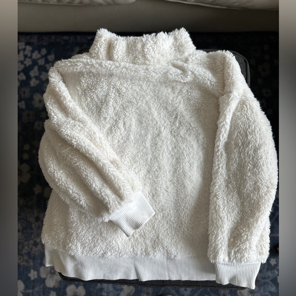 White Sherpa Gap Mock Neck